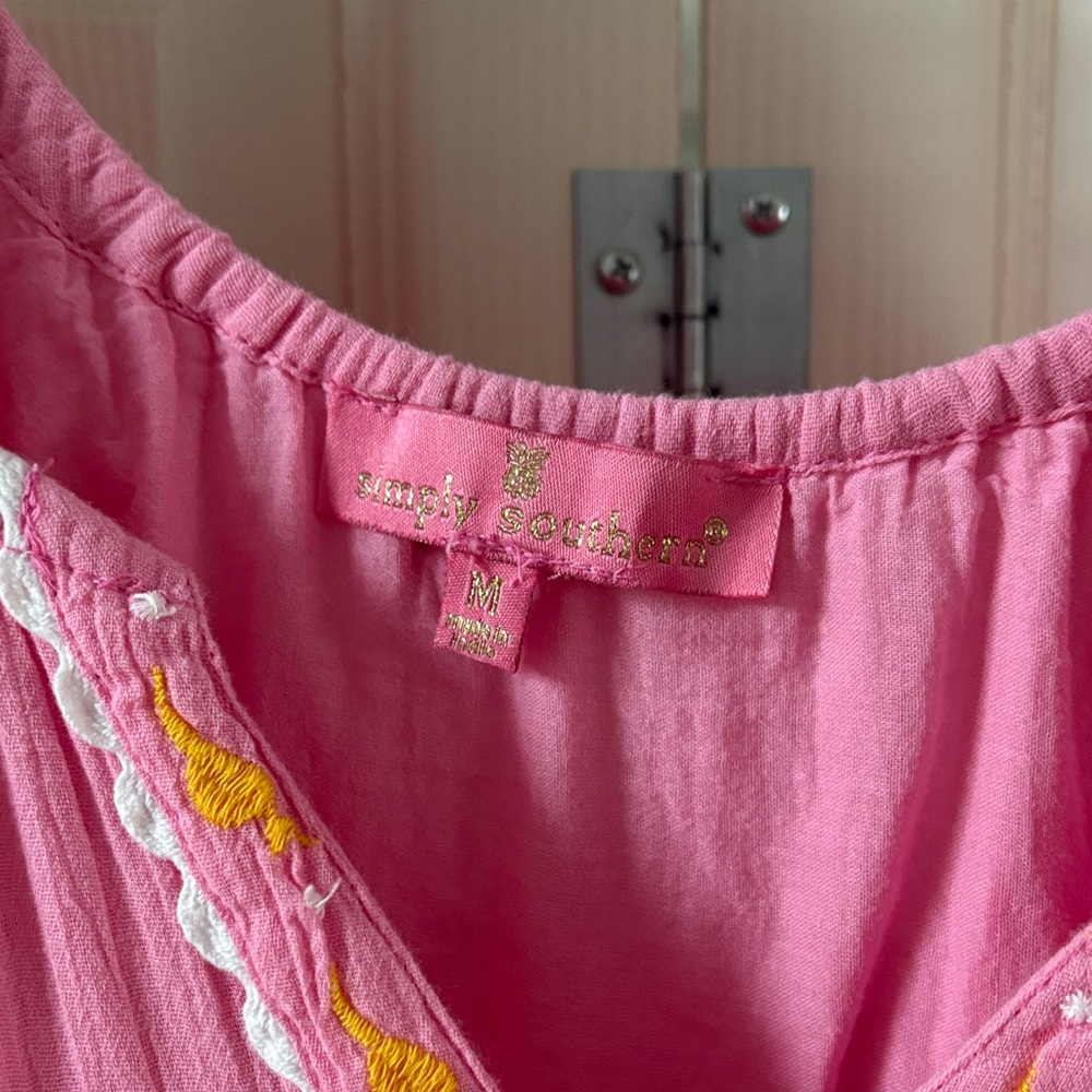 Simply Southern Pink Floral Dress - Picture 2 of 3